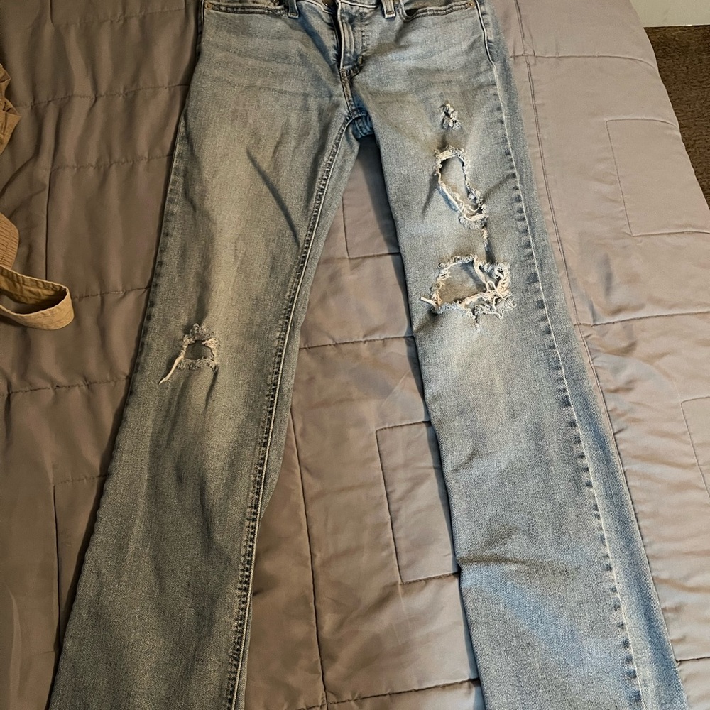 Levi's Blue bootcut jeans Jeans with Distressed Details